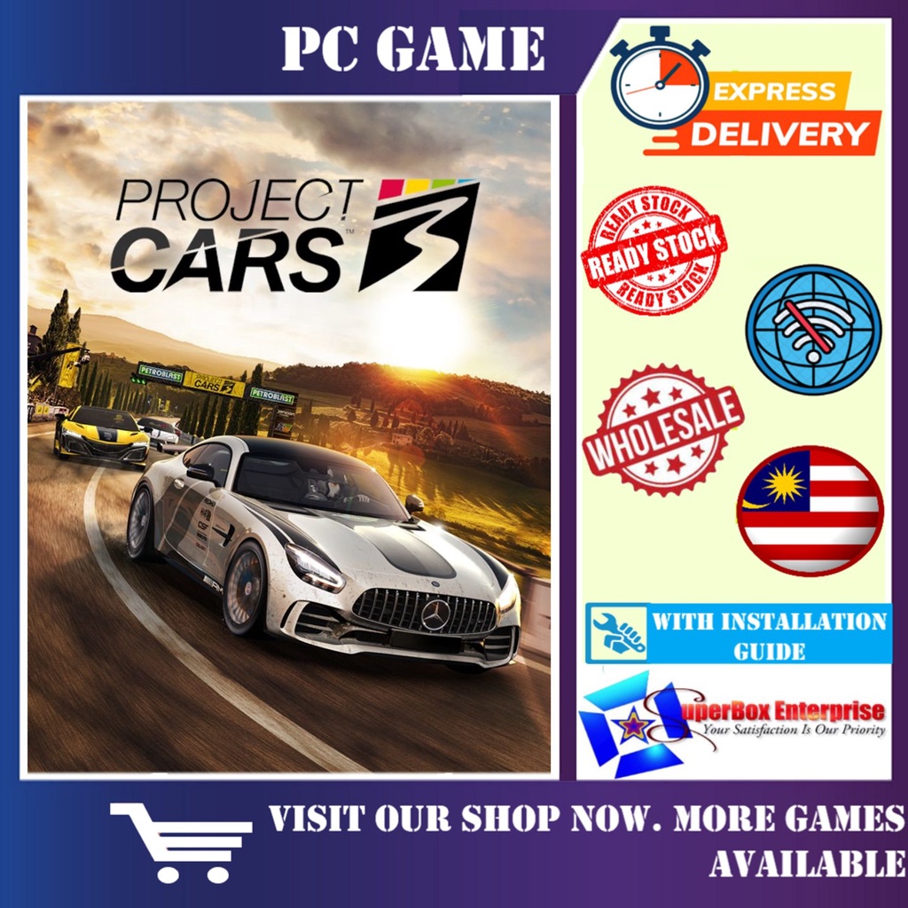 [ Digital / DVD / Pendrive ] Project Cars 3 – โดย BANDAI NAMCO - เกมออฟไลน์ [ Best PC / Windows Game