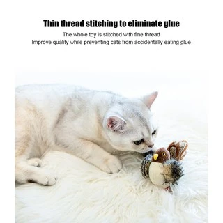 [🚚 พร้อมส่ง] Gigwi นกมีเสียง Interactive Cat Toys ของเล่นแมว ตุ๊กตารูปสัตว์พร้อมเสียงร้อง ตุ๊กตาแมว