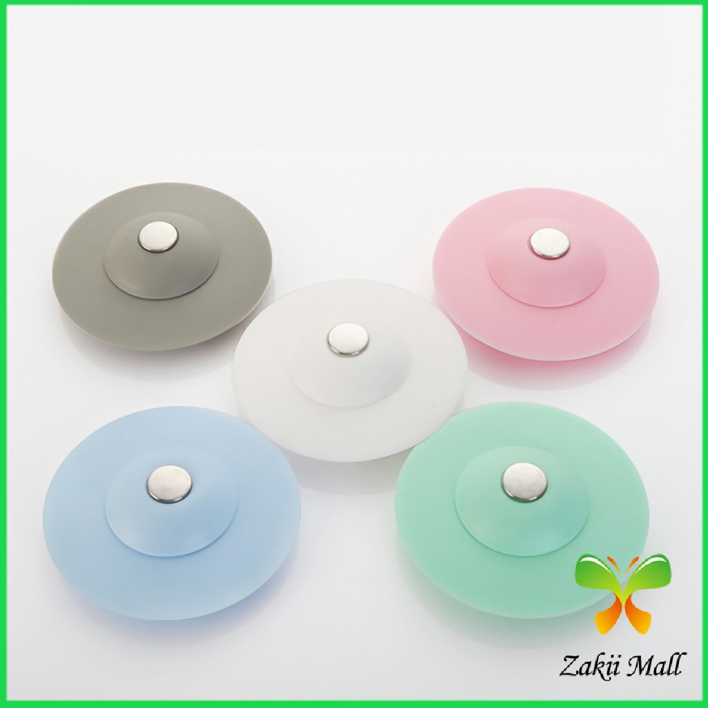 Zakii Mall จุกปิดท่อ ที่ปิดท่อน้ำทิ้ง กรองเส้นผม ป้องกันท่ออุดตัน ฝาปิดท่อดักจับสิ่งสกปรก