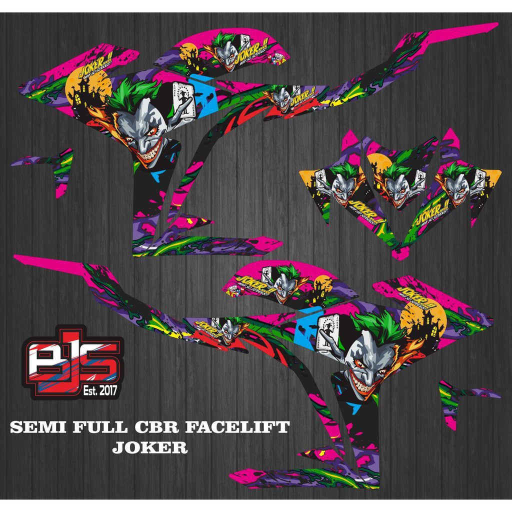 สติ๊กเกอร์ Striping กึ่งเต็ม CBR 150 facelift joker