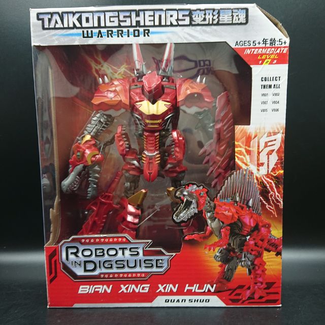 หุ่นยนต์​ ทรานส์ฟอร์เมอร์ส​ ​(Transformers)​ สีแดง แปลงร่างเป็นไดโนเสาร์ได้ ราคาถูก​มาก​ ​ งานสวยสุดๆ