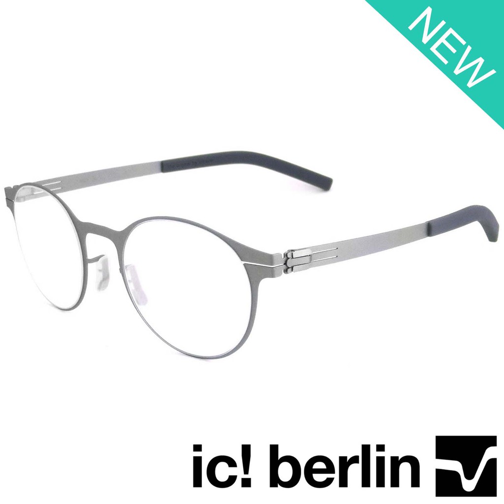 Ic Berlin แว่นตารุ่น 020 C-3 สีเงิน กรอบเต็ม ขาข้อต่อ วัสดุ สแตนเลส สตีล Eyeglass ทางร้านเรามีบริการรับตัดเลนส์