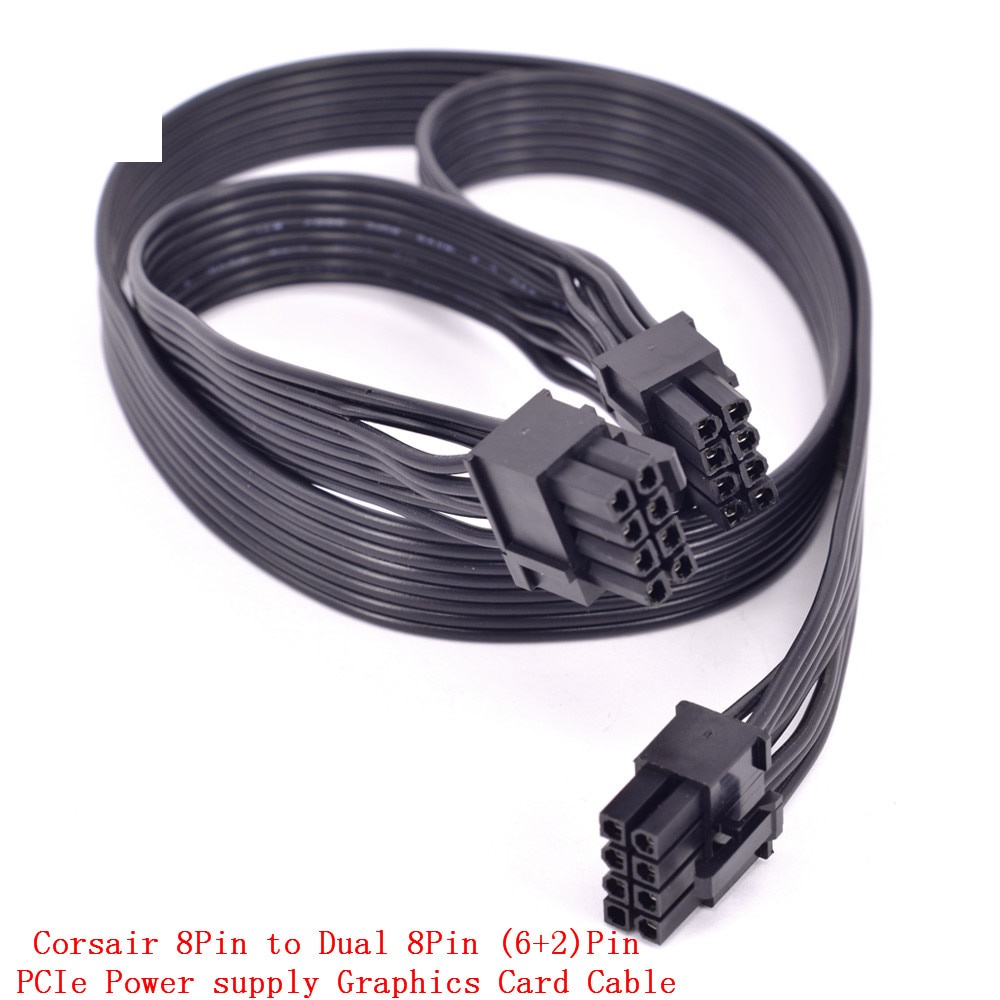 8Pin to Dual 8Pin 6 + 2pin สายไฟ GPU สําหรับ Corsair CS450M 550M 650M 750M 850M