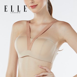 ELLE lingerie Molded bra ยกทรงรูปแบบครึ่งเต้าสายบ่าดีไซน์ไขว้ด้านหน้า - LB4615