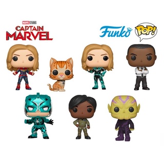 Funko Pop Captain Marvel Vers Goose Nick Fury Talos Capt มาร์เวล ของเล่นสําหรับเด็ก