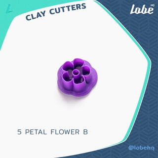 5 Petal Flower B Clay Cutter/ Clay Earring Cutter/ Plastic Polymer Cutter/แม่พิมพ์กดดินโพลิเมอร์รูปทรงดอกไม้