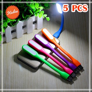 KUDOSTH (5 ชิ้น) หลอดไฟ LED USB 5V แบบพกพา LED Portable Lamp