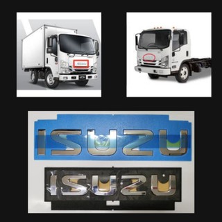 โลโก้สัญลักษณ์โครเมี่ยม Isuzu Lorry NHR NLR NPR NQR Pro (1 ชิ้น)