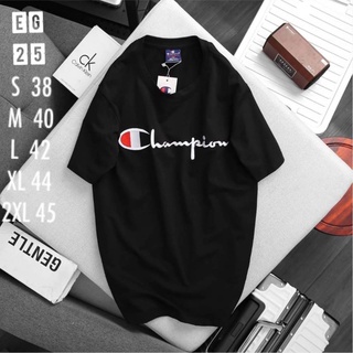 Champion shirts ปักแบรนด์ ขาว ดำ