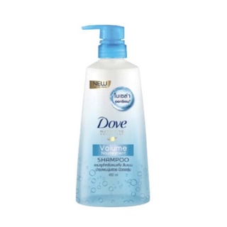 3.22.32 [ส่งฟรี] Dove โดฟ นูทีฟ โซลูชั่น แชมพูใส วอลลุ่ม นูริชเมนท์ ผมนุ่มสวย มีวอลลุ่ม 450 มล. Exp.230224