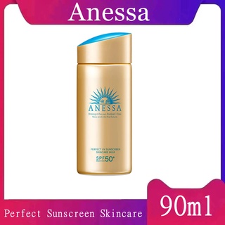 ( สูตรใหม่ 🎇 กันแดดเนื้อน้ำนม🎇 )  Anessa Perfect UV Sunscreen Skincare Milk 90ml SPF 50+ PA++++ ครีมกันแดด anessa