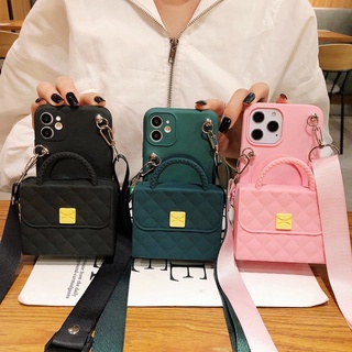 Brand-name handbags OPPO Reno3 Pro 5G Reno 2Z Reno2F Reno4 Pro 5G 4G RENO 1Z ACE 2 RenoZ Soft Phone Case Cute Casing OPPO A1K Cartoon Couple coin purse Phone Cases Card package With Lanyard