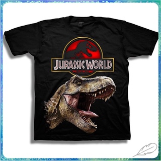 สินค้าขายดีรุ่นใหม่ เสื้อยืดแขนสั้น พิมพ์ลายโลโก้ Jurassic World Boys 2 สําหรับผู้ชาย