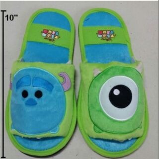 ลิขสิทธิ์แท้ รองเท้าอยู่บ้าน slipper ลาย มอนสเตอร์ อิงค์ Monsters Inc. ไมค์ &amp; แซลลี่ ขนาด 10 นิ้ว