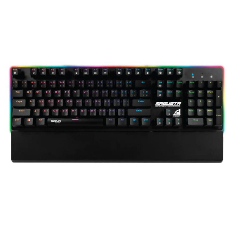 KEYBOARD (คีย์บอร์ด) SIGNO E-SPORT GAMING KB-781 MAGUSTA (BLUE OPTICAL SWITCH)