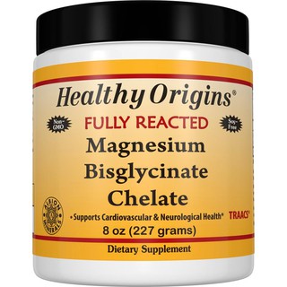 Healthy Origins, Fully Reacted Magnesium Bisglycinate Chelate, 8 oz (227 g)