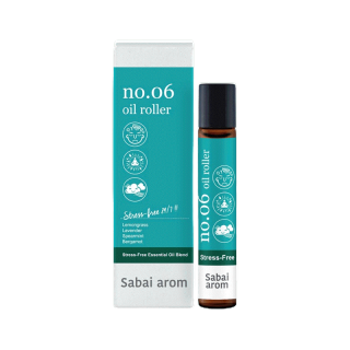 [Best seller]SabaiArom NO.6 Stress Away Essential Oils Spot Roller สบายอารมณ์ ลูกกลิ้งน้ำมันหอมระเหย เพื่อผ่อนคลายความเค