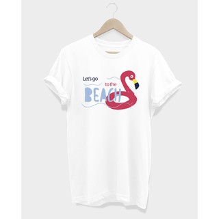 เสื้อยืดออกทริป Lets go to the beach t-shirt