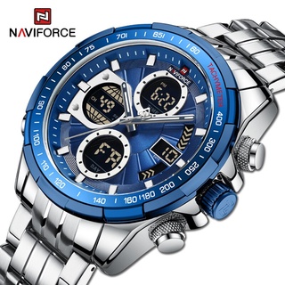 NAVIFORCE แฟชั่นธุรกิจกีฬามัลติฟังก์ชั่นนาฬิกากันน้ำ Men