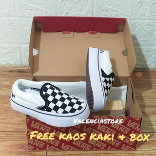 รองเท้าผ้าใบ VANS พรีเมี่ยม ลายหมากรุก สําหรับเด็กผู้ชาย และผู้หญิง