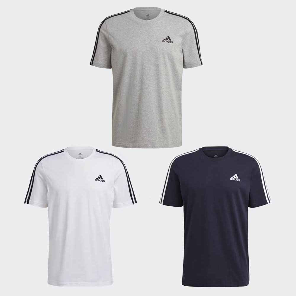 Adidas เสื้อกีฬาผู้ชาย Essentials 3-Stripes Tee (3สี)