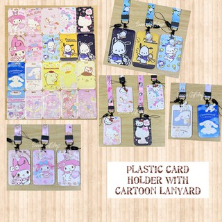 พร้อมส่ง ที่ใส่บัตรลายการ์ตูน พร้อม สายคล้องคอลายการ์ตูน ลาย Sanrio ลายชุดที่2