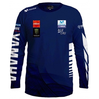 ใหม่ เสื้อยืด แขนยาว พิมพ์ลาย yamaha 3 มิติ จาก s ไป 3xl