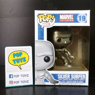 FUNKO POP MARVEL SILVER SURFER 19 FANTASTIC 4 ของแท้ งานเก่าเลิกผลิตแล้ว หายาก แถมกล่องใส มีของพร้อมส่งไม่ต้องรอพรีออเดอ