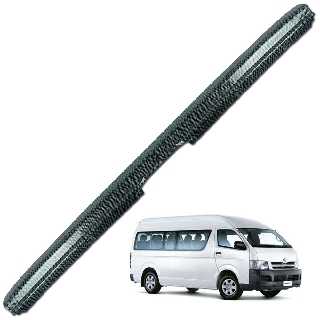 กันรอยท้าย คอมมูเตอร์ รถตู้ สีเครฟล่าดำ สำหรับ Toyota Commuter Hiace ปี 2005-2017