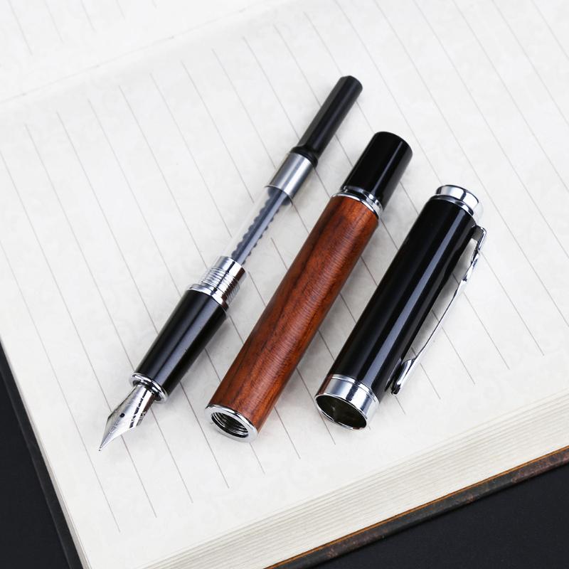 ปากกาน้ำพุ 0.5 มม. Jinhao 8802 Fine Rosewood