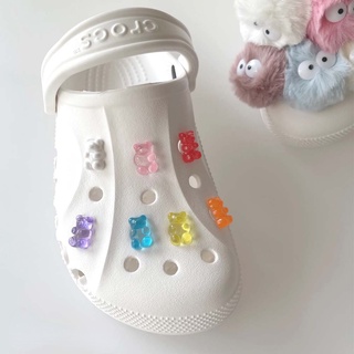 [Charming Deco] จี้รูปหมีเจลลี่ สําหรับตกแต่งรองเท้า Crocs 7 สี