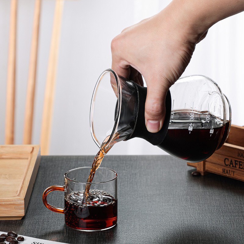 ชุดดริปกาแฟ อุปกรณ์ทำกาแฟดริป Dripper coffee กาแฟดริป ขนาด 200ml หม้อกาแฟ เครื่องชงกาแฟ ชุดดริปกาแฟ พร้อมส่ง