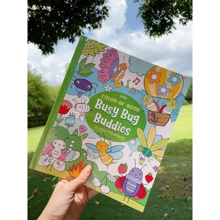 สมุดภาพระบายสีลาย Busy Bug Buddies แบรนด์ Ooly (Color-In Book) นำเข้าจากอเมริกา