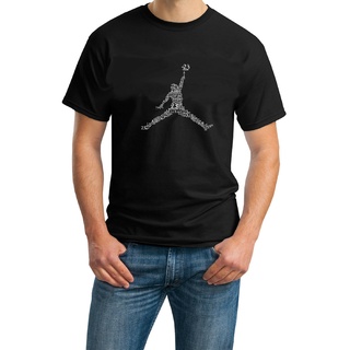 เสื้อยืดลําลอง ผ้าฝ้ายแท้ แขนสั้น พิมพ์ลายบาสเก็ตบอล Jordan แฟชั่นสําหรับผู้ชาย