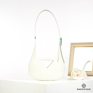 BOTTEGA PUNCH BAG RUBBER WHITE