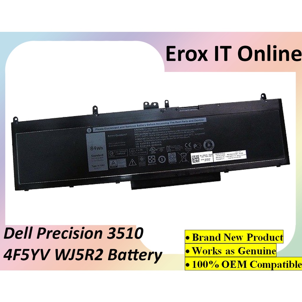 ❤Dell Latitude E5470 E5570 Precision 3510 4F5YV WJ5R2 Laptop Battery