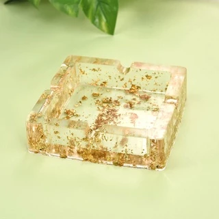 แผ่นฟอยล์กลิตเตอร์ อีพ็อกซี่ สีเงิน สีทอง สําหรับตกแต่งเล็บ DIY