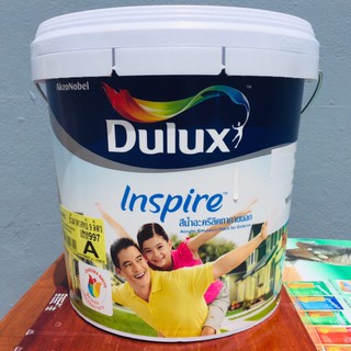 สีน้ำ สีน้ำกึ่งเงา สีน้ำดูลักซ์ Dulux inspire เช็ดล้างได้บ้านเย็น ทาได้ทั้งภายนอกและใน ขนาด 9 ลิตร