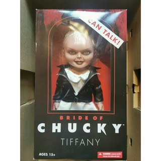 ของเล่นฟิกเกอร์ ของสะสม Bride of Chucky Mezco Designer Series Tiffany Mega Scale Talking