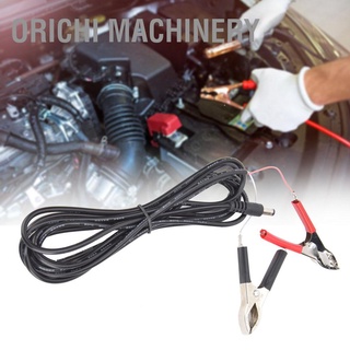 Orichi Machinery Dc Power Plug Male To Crocodile Clip สายไฟ 3 เมตร 12V/24V สําหรับเชื่อมต่อไฟ Led 2ชิ้น