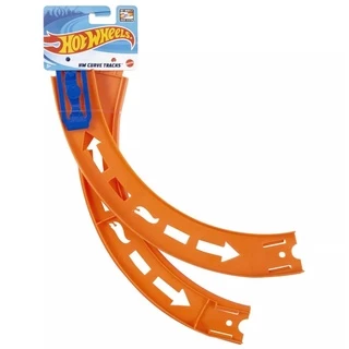 Hot Wheels Track ราง ตรง ลิขสิทธิ์แท้ ยาว 122Cm. และ 90cm. และ รางโค้ง พร้อมตัวล็อค รุ่นใหม่ยืดหยุ่นได้ โค้งได้ HFG83 #