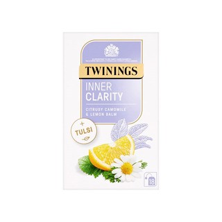 [แยกซอง/ยกกล่อง] ชา Twinings, INNER CLARITY LEMON BALM AND CAMOMILE TEA WITH TULSI ไม่มีคาเฟอีน