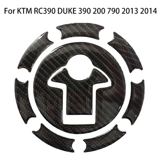 3D Carbon Fiber for KTM RC390 DUKE 390 200 790 2013 2014 Motorcycle Oil Gas Cap Fuel Tank Cover Pad Protector Sticker