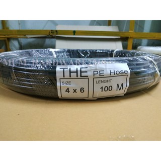 สายPE สายลม ท่อลม สายพ่นหมอก สายพีอี สีดำ ( Polyethylene Tub…