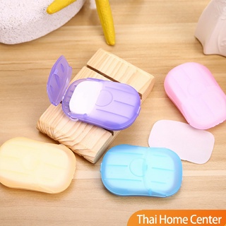 สบู่เเผ่น แบบพกพา หอมกลิ่นกุหลาบ  Paper soap