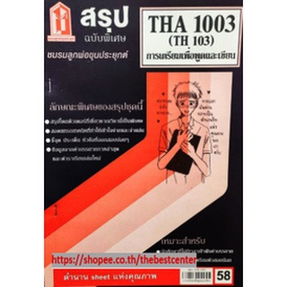 สรุป THA 1003 (TH 103) การเตรียมเพื่อพูดและเขียน