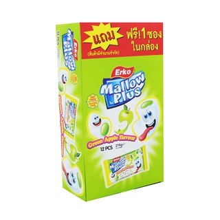 เออโก้ มินิ มาร์ชแมลโลว์ สอดไส้รสแอปเปิ้ล (ฟรี 1 ซองในกล่อง) / Erko Mini Marshmallow Filled Apple Flavour (Free 1 Unit)