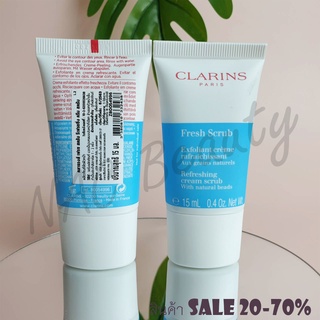 ป้ายไทย_ของแท้100%_Clarins Fresh Scrub Refreshing cream scrub 15 ml