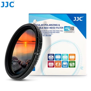 JJC (2-IN-1) ฟิลเตอร์ CPL+ND, ฟิลเตอร์ ND2-32 + ฟิลเตอร์ CPL รวมกันสำหรับการถ่ายภาพทิวทัศน์, ความหนาแน่นเป็นกลางแปรผัน &amp; ฟิลเตอร์โพลาไรซ์แบบวงกลม