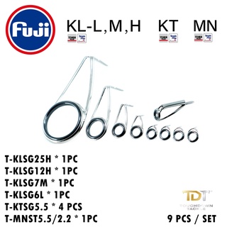 FUJI TITANIUM SiC SPINNING SET  9 ตัวรวม TipTop เซตไกด์สปินงานโหด